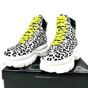 Aqua Bloomingdale's Haly Black & White Fashion Womens Sneakers